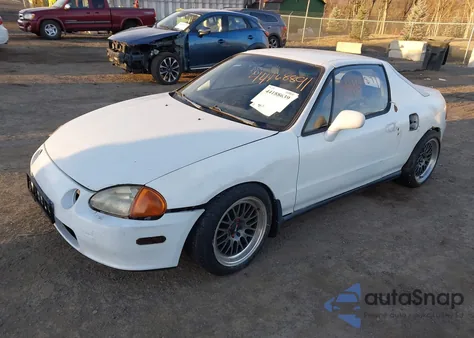 1993 Honda Civic Del Sol S z USA, uszkodzony, nr VIN JHMEG1140PS007178